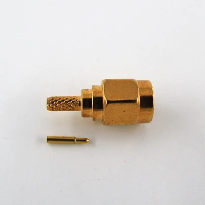 Connecteur à sertir mâle coaxial RF SMA pour câble RG316 RG174 RG188 IP67