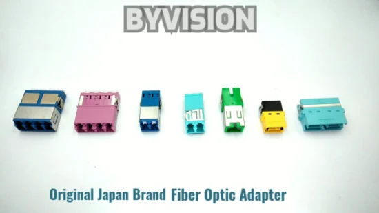 Adaptateurs Fibre Optique Série FC LC Sc MPO Suncall Simplex/Duplex/Quad Monomode/Multimode Om3/OM4/APC Adaptateur Fibre Optique Plastique Standard ou Hybride par Byvision